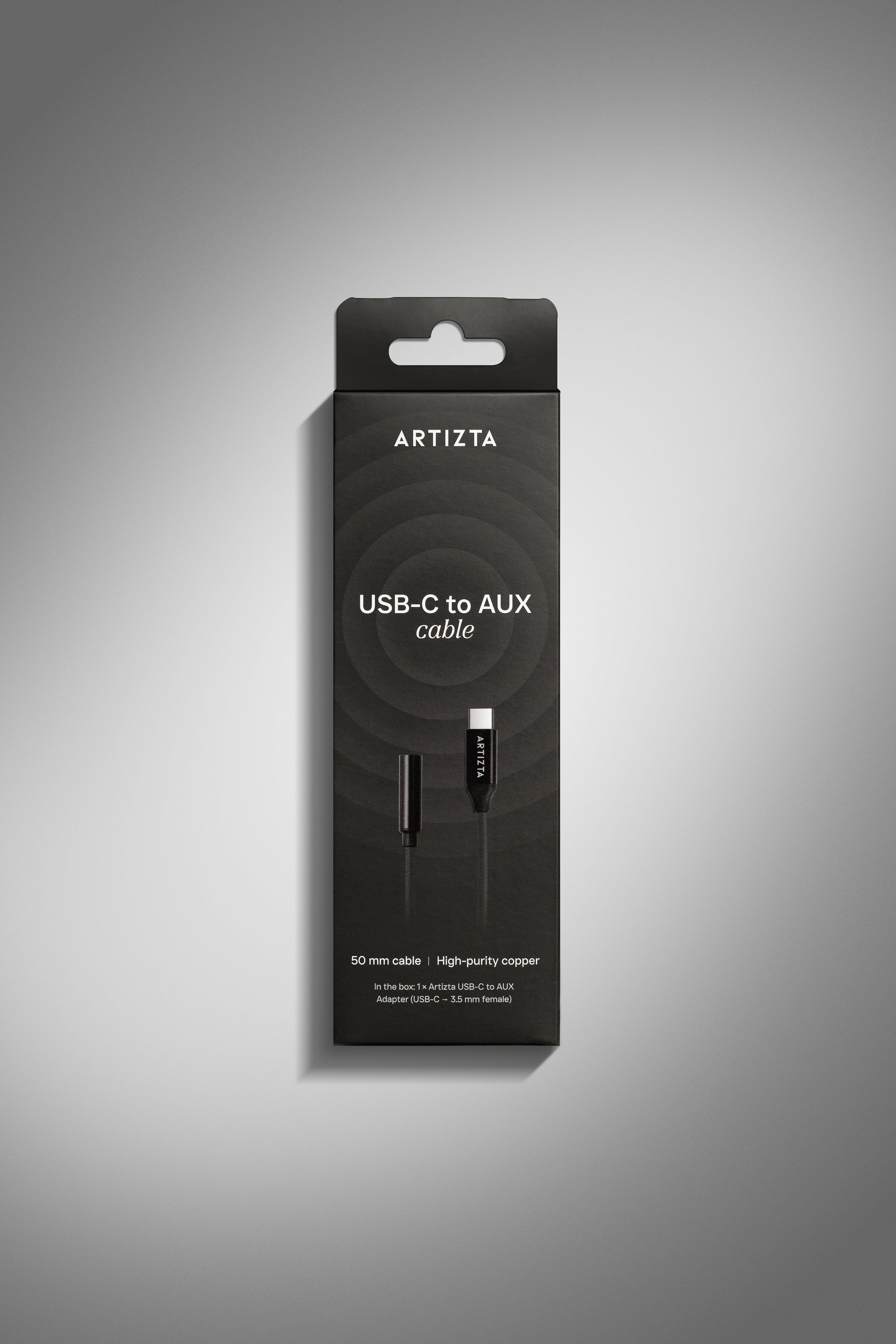 USB-C naar AUX adapter – zwart