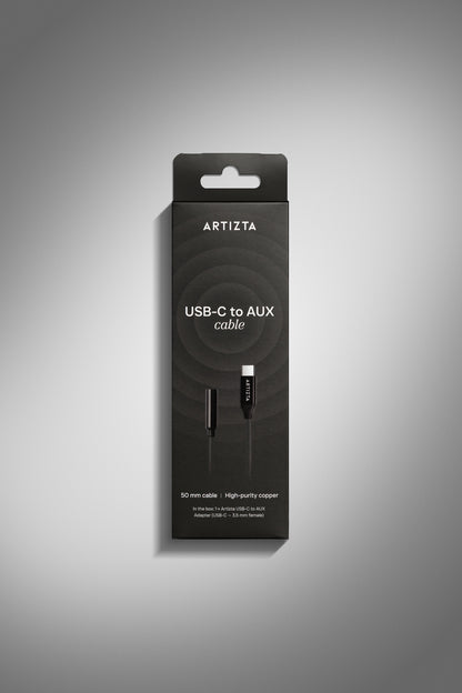 USB-C naar AUX adapter – zwart
